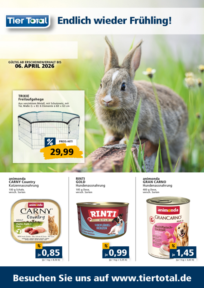 Hier unsere aktuelle Werbung entdecken! Frühlingszeit.